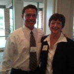 Kathy Perry at Costa Mesa Chamber Meeting