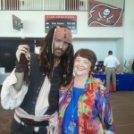 Kathy Perry with Pirate at Tampa Bay Business Journal